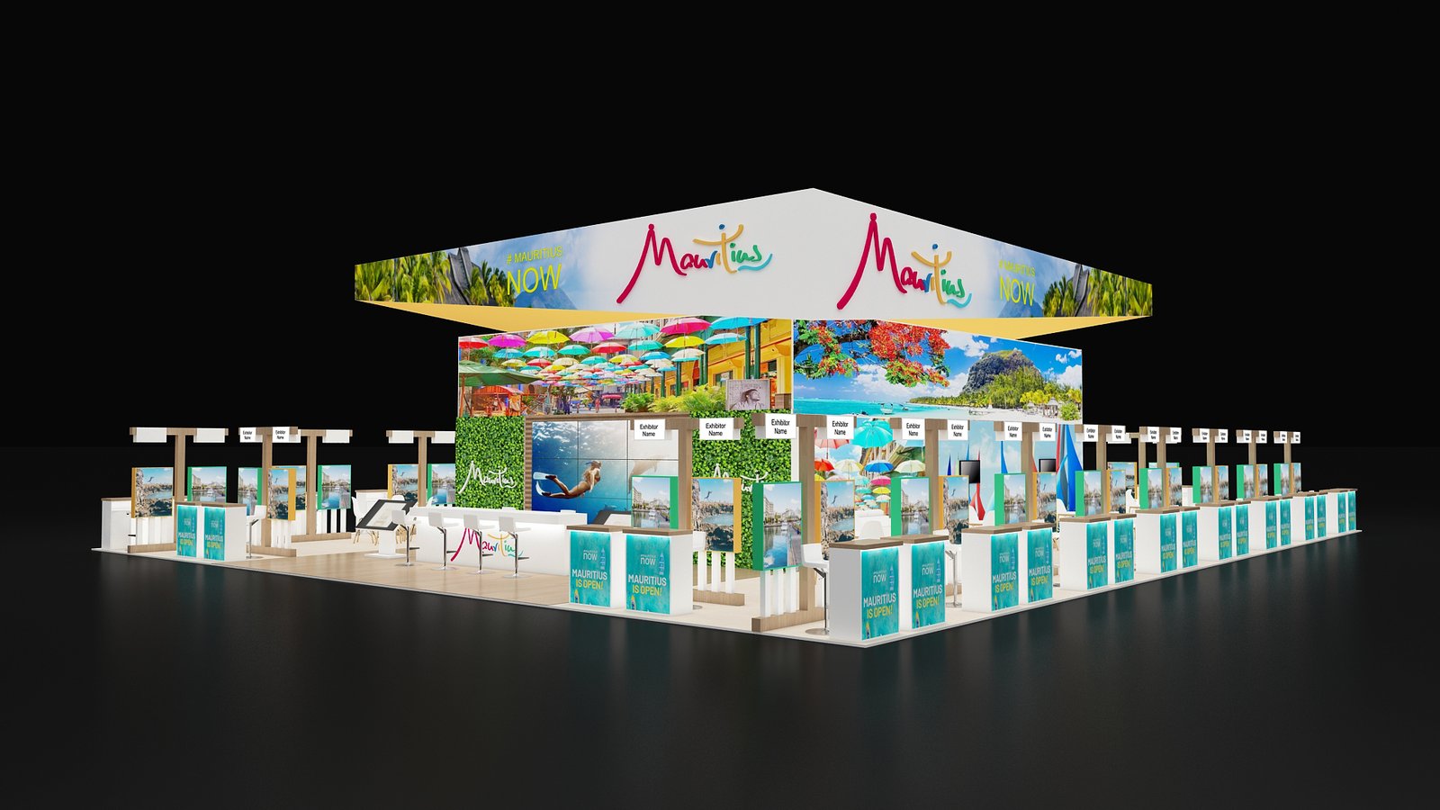 Double decker booths